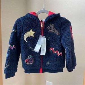 NWT Little Marc Jacobs Girls Patch Hooded Jacket
